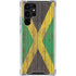 Jamaican Flag Dark Wood Galaxy S23 Ultra Clear Case